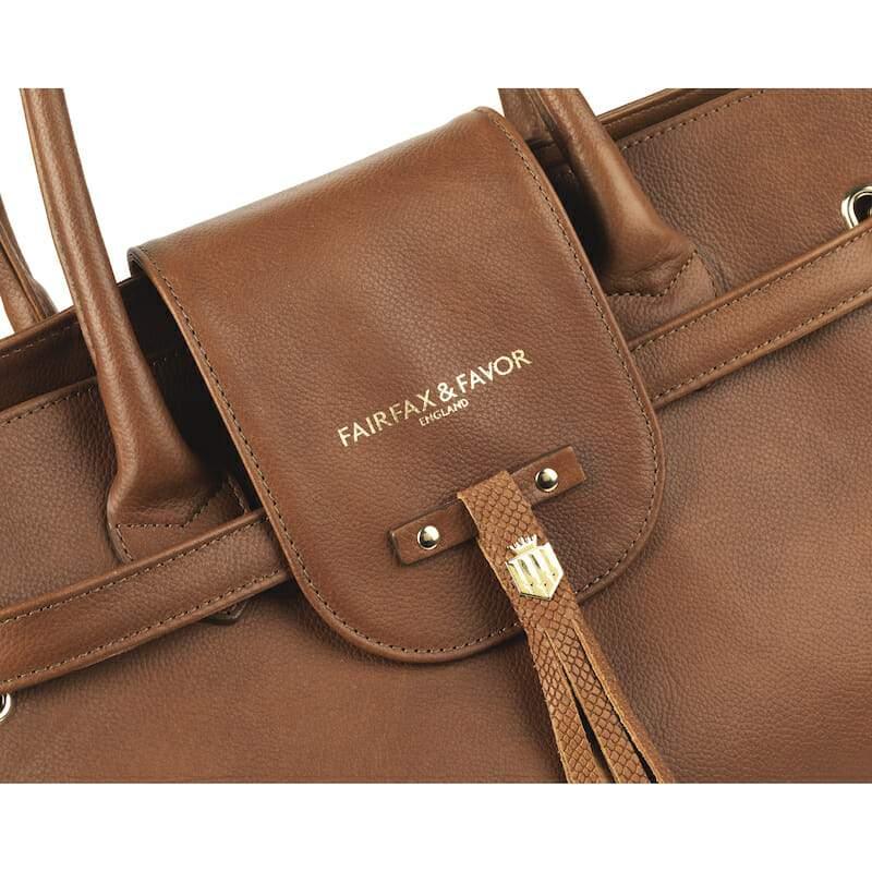 Fairfax & Favor Windsor Leather Pomovero Handbag - Tan - William Powell