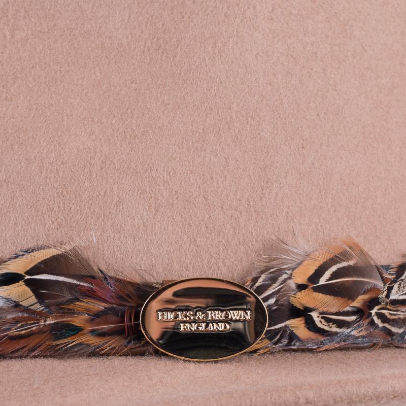 Hicks & Brown Suffolk Pheasant Wrap Fedora Hat - Camel - William Powell