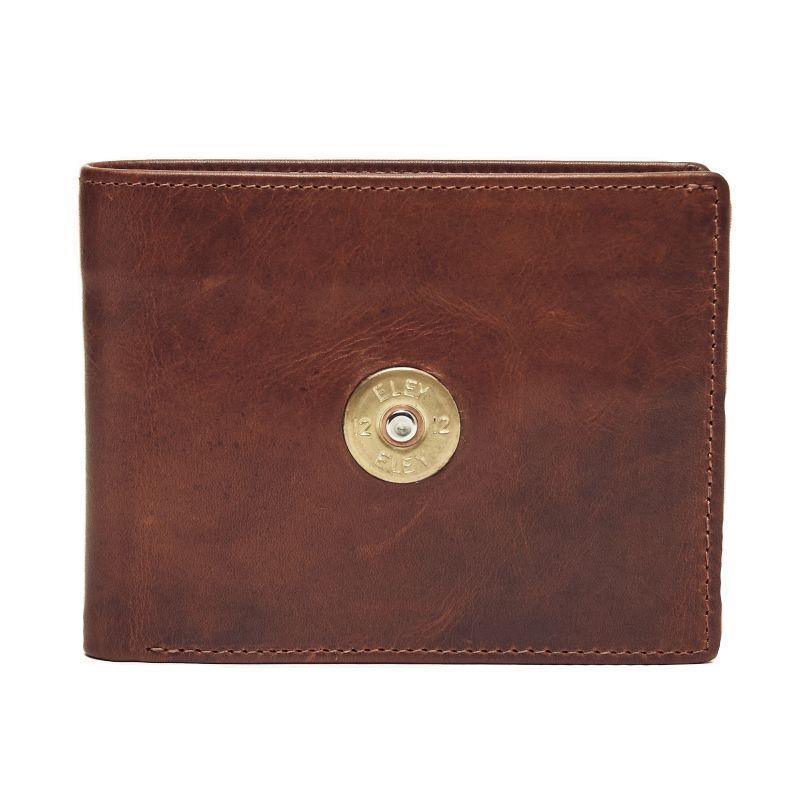 Hicks & Hides 12 Bore Mens Wallet (9.5cm x 12.5cm) - Cognac - William Powell
