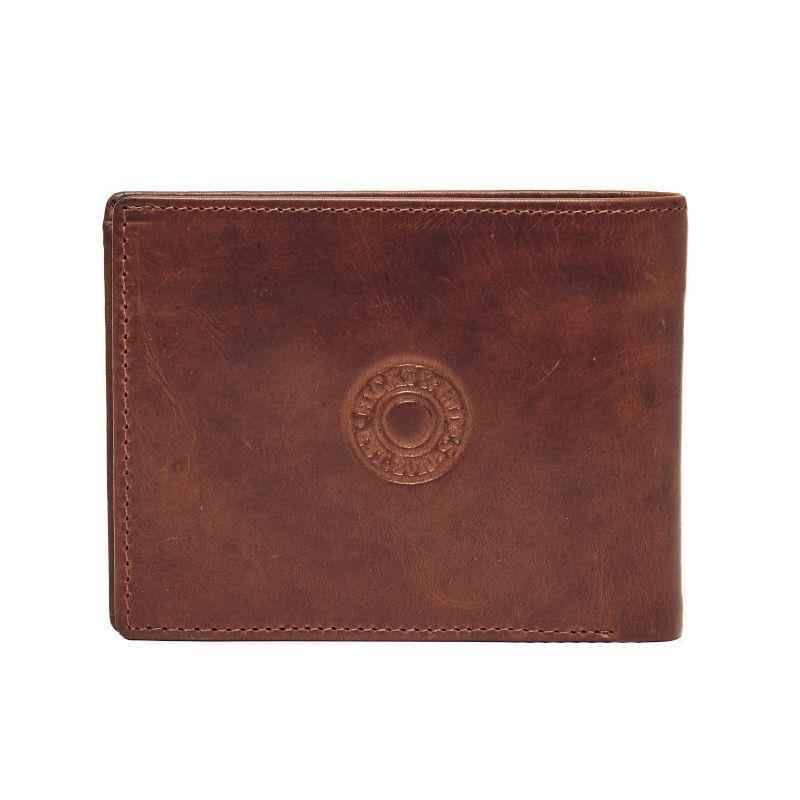 Hicks & Hides 12 Bore Mens Wallet (9.5cm x 12.5cm) - Cognac - William Powell