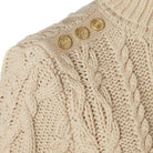 Holland Cooper Belgravia Cable Ladies Roll Neck Knit - Oatmeal - William Powell