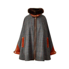 Holland Cooper Chiltern Ladies Cape - Mid Blue Check - William Powell
