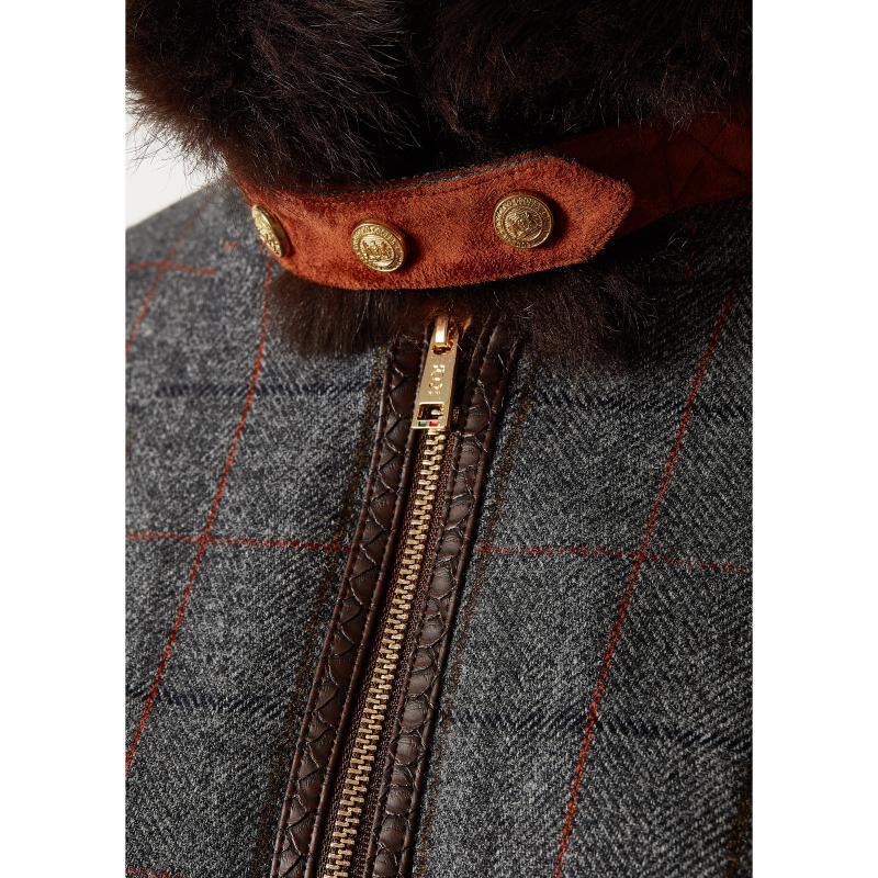 Holland Cooper Chiltern Ladies Cape - Mid Blue Check - William Powell