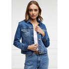 Holland Cooper Iconic Ladies Denim Jacket - Classic Indigo - William Powell