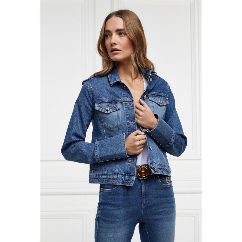 Holland Cooper Iconic Ladies Denim Jacket - Classic Indigo - William Powell