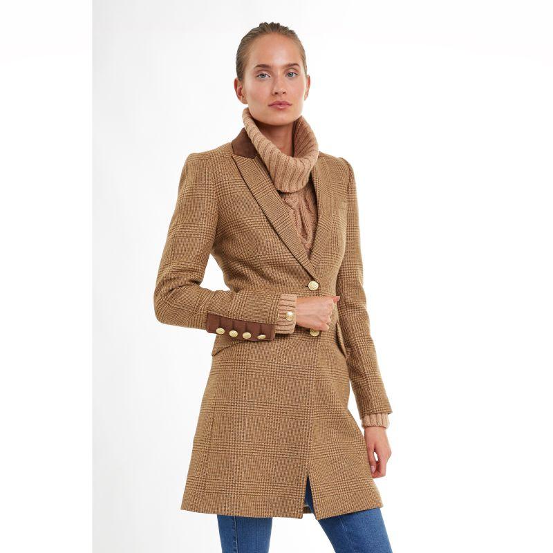 Double Breasted Blazer (Camel Houndstooth) – Holland Cooper ®