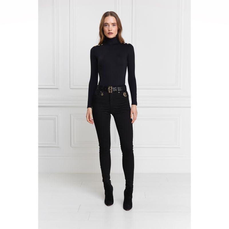Holland Cooper Ladies Jodhpur Jeans - Black - William Powell