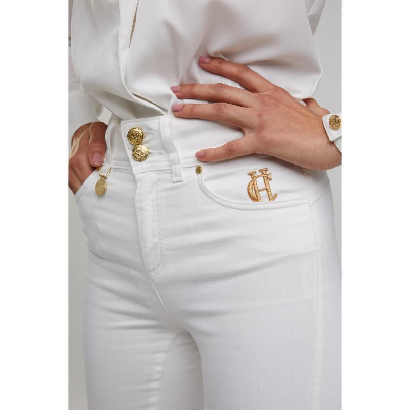 Holland Cooper Ladies Jodhpur Jeans  - White - William Powell