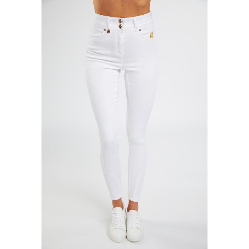 Holland Cooper Ladies Jodhpur Jeans  - White - William Powell