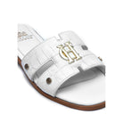 Holland Cooper Monogram Ladies Sliders - White Croc - William Powell