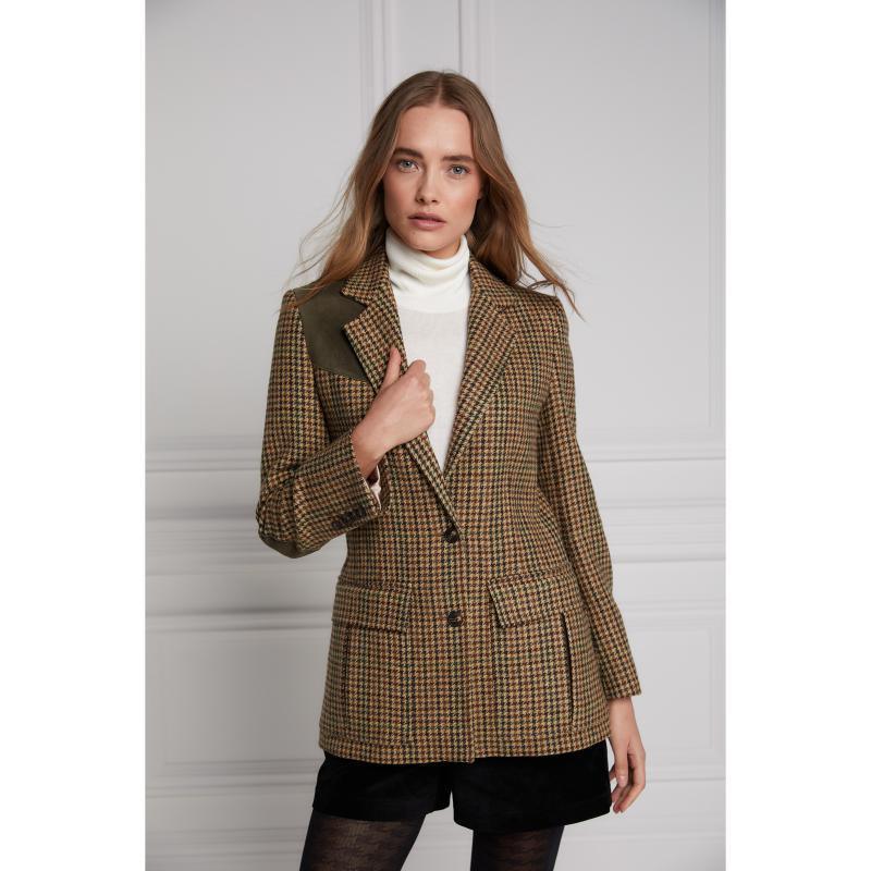 Holland Cooper Single Breasted Field Ladies Blazer - Hailes Green - William Powell