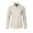 Laksen Ava Ladies Tattersall Shirt - Bordeaux - William Powell