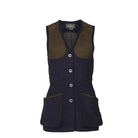 Laksen Belgravia Beauly Ladies Moleskin Shooting Vest - Navy - William Powell