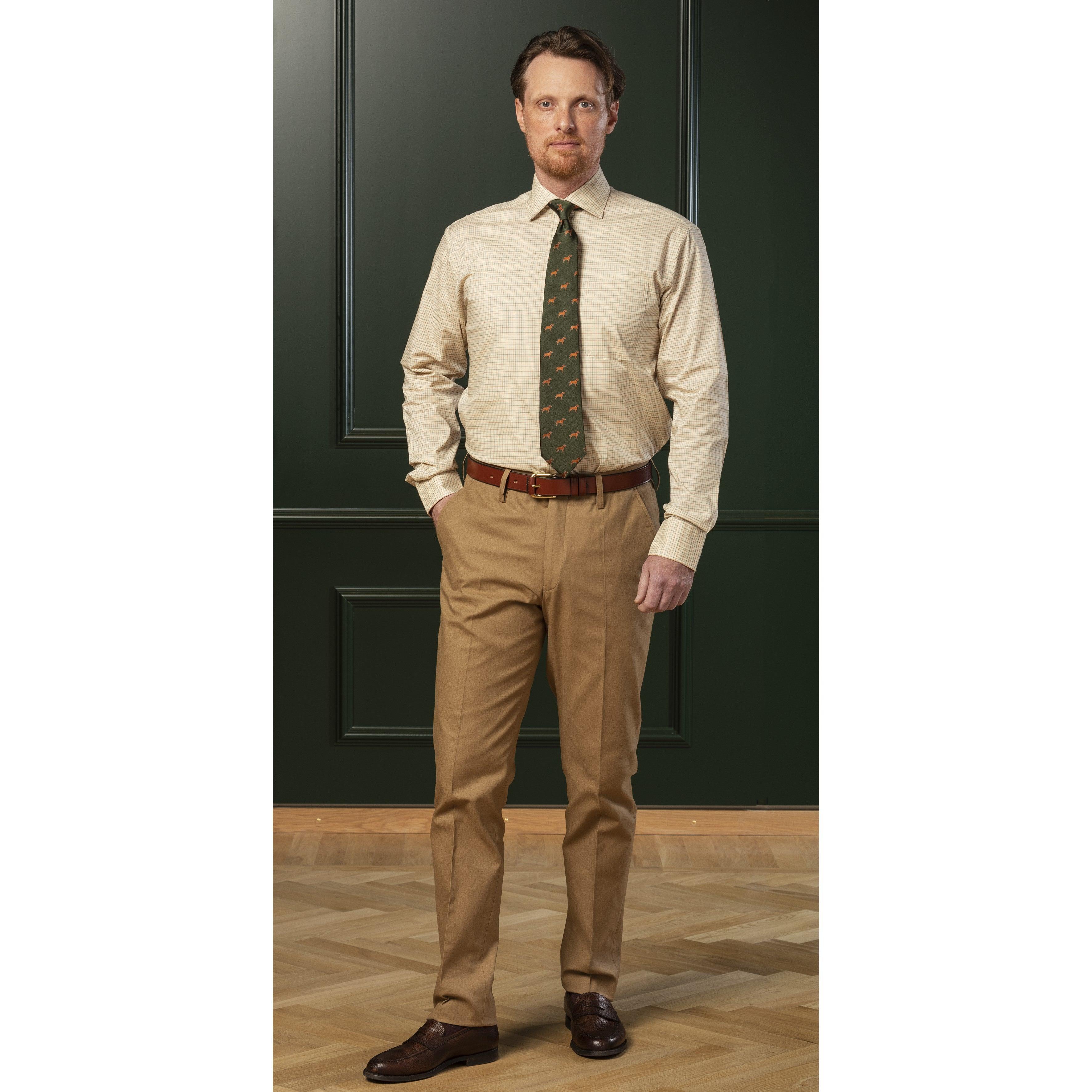 Laksen Dog Mens Tie - Loden - William Powell