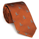 Laksen Duck in Flight Mens Tie - Blood Orange - William Powell
