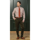 Laksen Duck in Flight Mens Tie - Blood Orange - William Powell