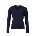 Laksen Essex V-Neck Merino Ladies Jumper - Navy - William Powell