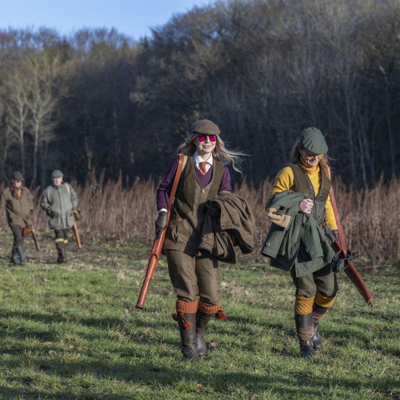 Laksen Fitted Zip Ladies Shooting Vest - Cara Tweed - William Powell