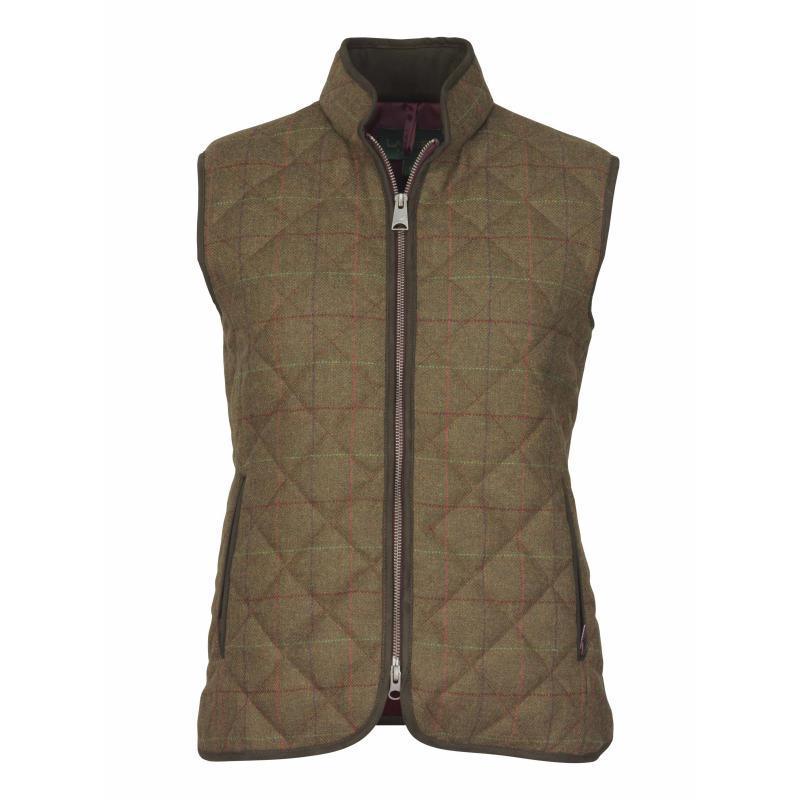 Laksen Ladies Tweed Quilted Vest - Temple Tweed - William Powell
