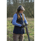 Laksen Lady Broadland Moleskin Shooting Vest - Navy - William Powell