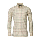 Laksen Tim Mens Tattersall Sporting Shirt - Sand/Forest/Grape - William Powell