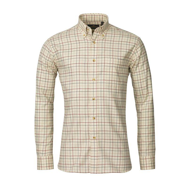 Laksen Tim Mens Tattersall Sporting Shirt - Sand/Forest/Grape - William Powell