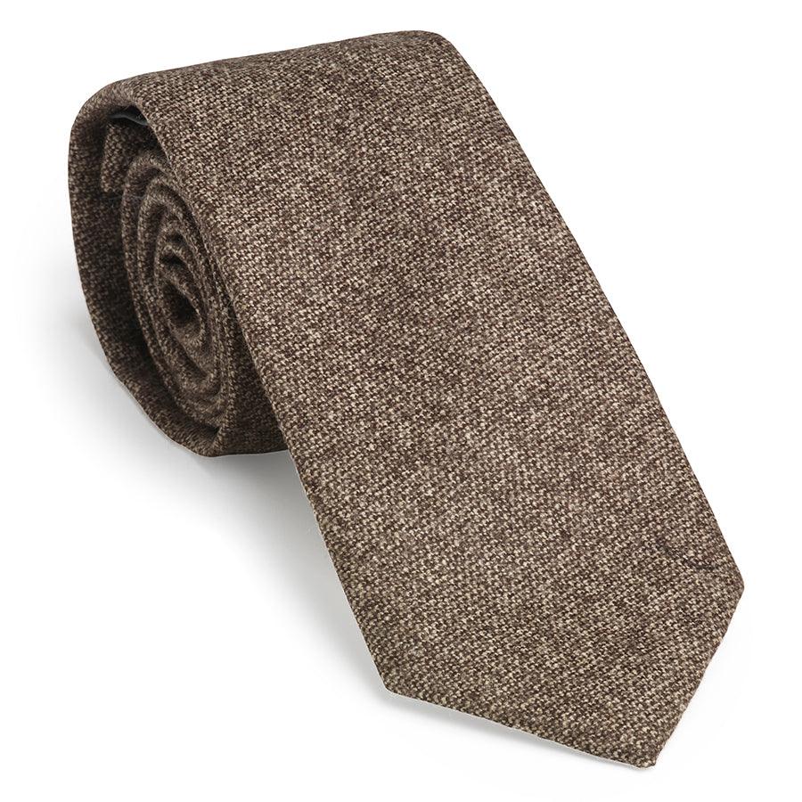 Laksen Tweed by Lovat Mill Mens Tie - Camel - William Powell