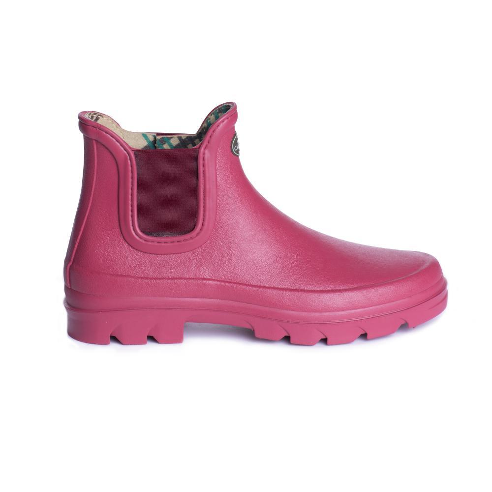 Le Chameau Iris Chelsea Jersey Lined Ladies Wellington Boot - Rose - William Powell