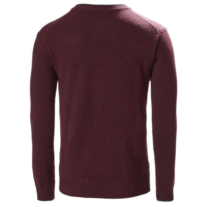 Musto Country V Neck Mens Jumper - Oxblood - William Powell