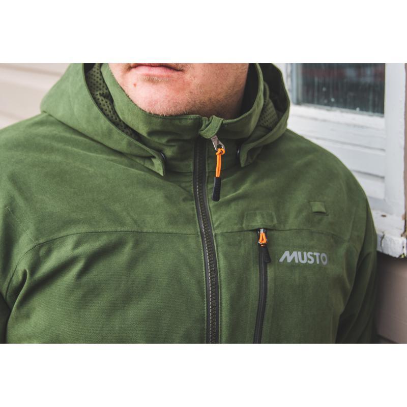 Musto HTX Keepers Mens Waterproof Jacket - Dark Moss - William Powell