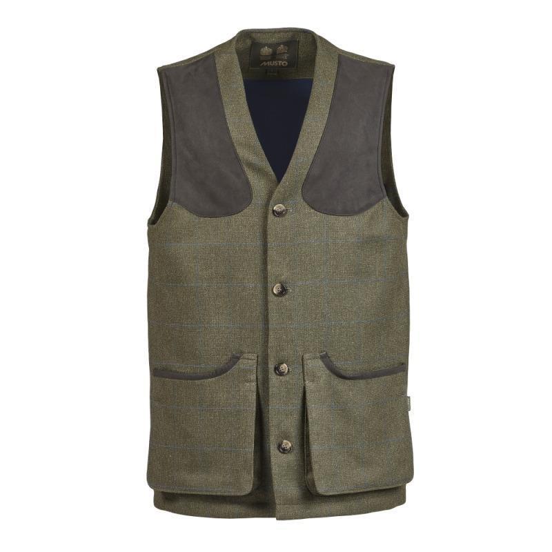 Musto Lightweight Machine Washable Tweed Waistcoat - Cairngorm Tweed - William Powell