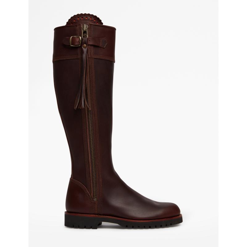 Penelope Chilvers Long Tassel Ladies Leather Boot - Conker - William Powell