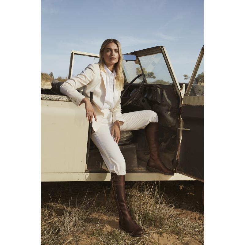 Penelope Chilvers Long Tassel Ladies Leather Boot - Conker - William Powell