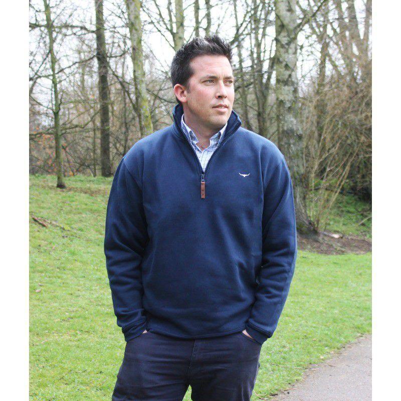 R.M.Williams Mulyungarie 1/4 Zip - Navy - William Powell