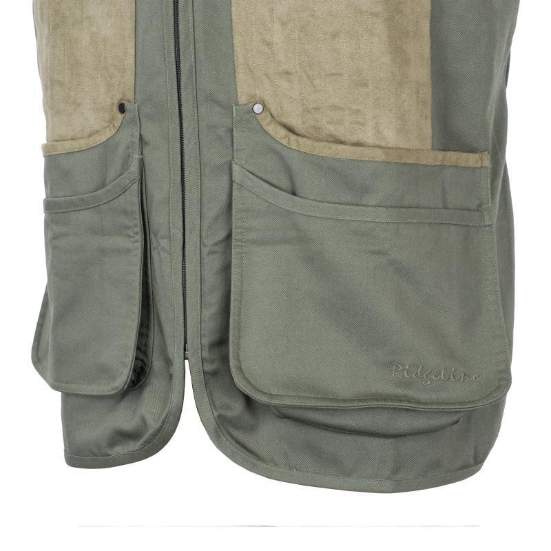 Ridgeline Report Mens Shooting Vest - Olive - William Powell