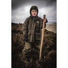 Ridgeline Spiker Kids Waterproof Jacket - Olive - William Powell