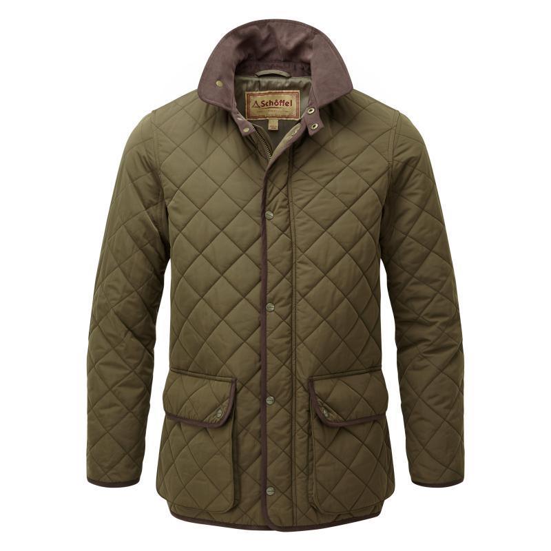 Schoffel Barrowden Mens Quilted Jacket - Olive - William Powell