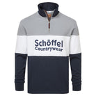 Schoffel Exeter Heritage 1/4 Zip Jumper - Grey - William Powell