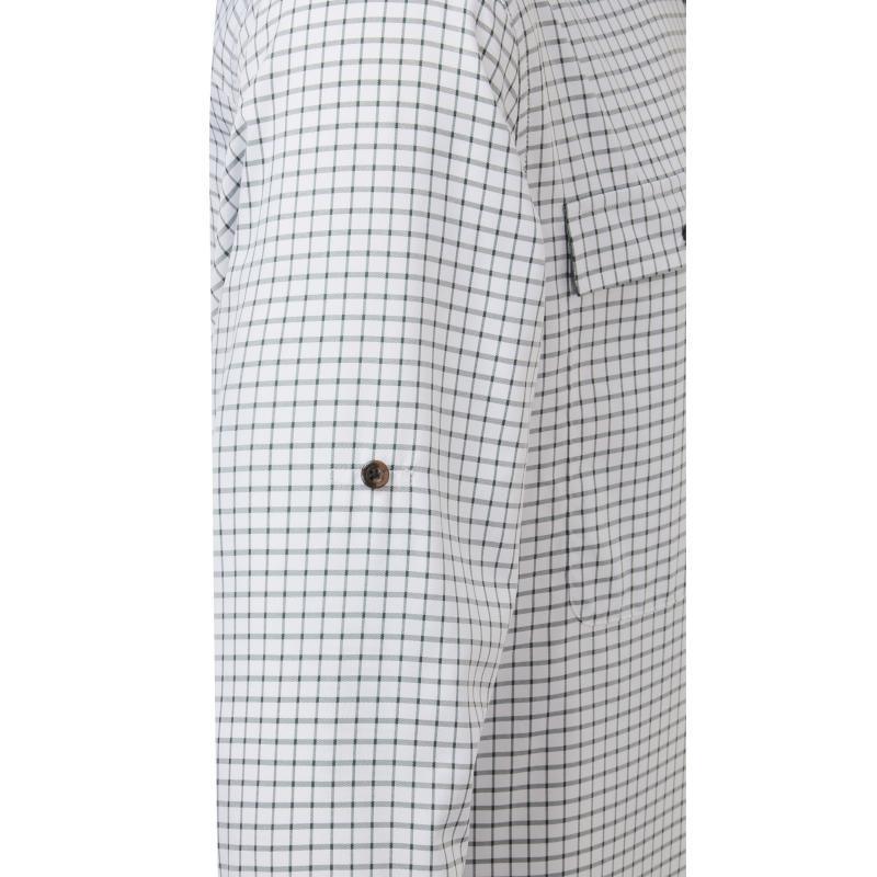Schoffel Findhorn Technical Mens Fishing Shirt - Dark Olive Check - William Powell