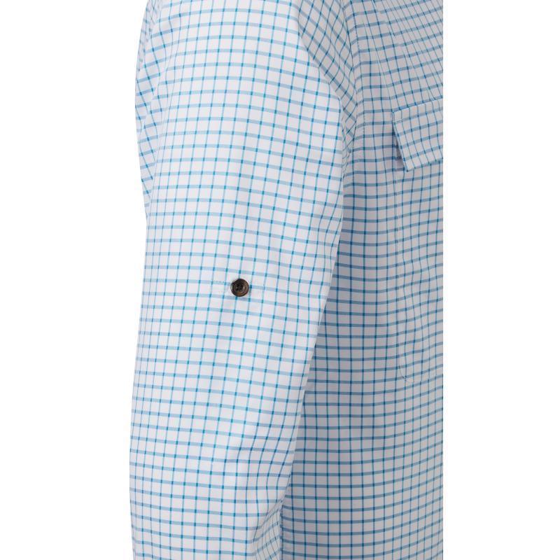 Schoffel Findhorn Technical Mens Fishing Shirt - Mykonos Blue Check - William Powell