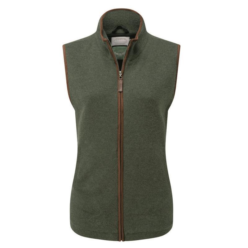 Schoffel Ladies Lambswool Aerobloc Gilet - Cedar - William Powell