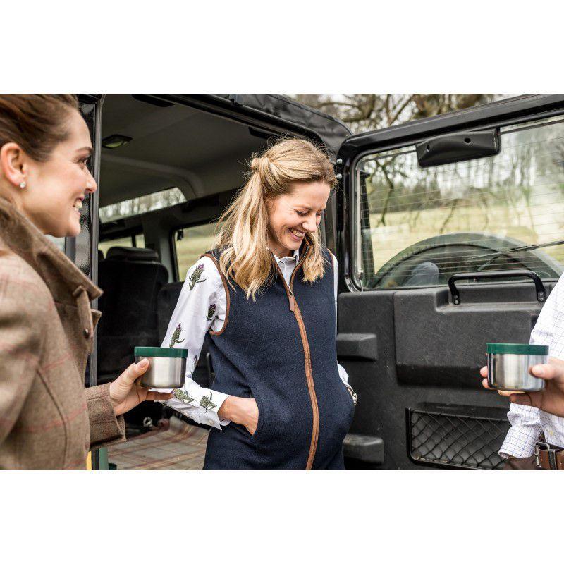 Schoffel Ladies Lambswool Aerobloc Gilet - Navy - William Powell