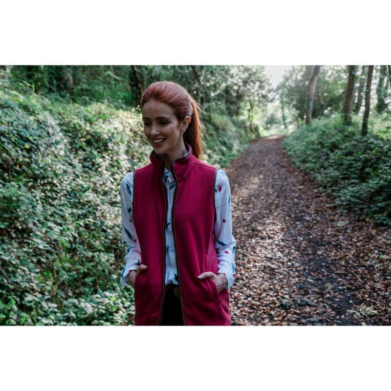 Schoffel Ladies Lyndon Fleece Gilet - Pomegranate - William Powell