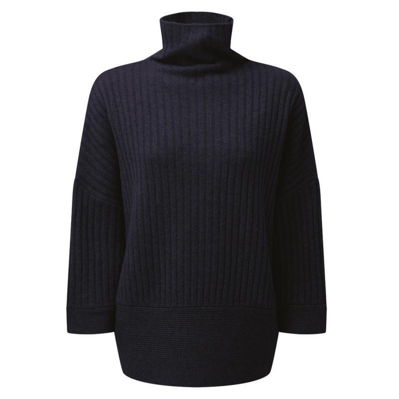 Schoffel Ladies Merino Loose Fit Jumper - Navy - William Powell