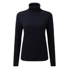 Schoffel Ladies Merino Roll Neck Jumper - Navy - William Powell
