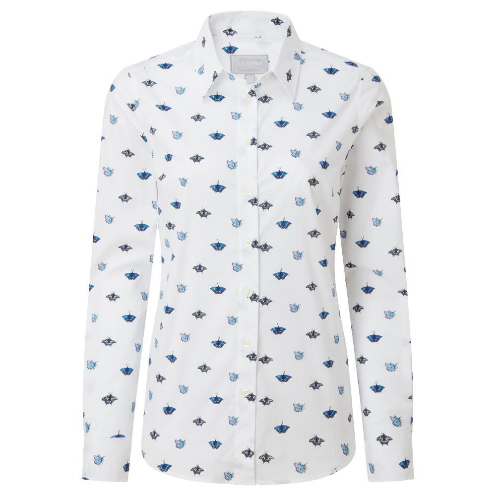 Schoffel Ladies Norfolk Shirt - Butterfly Print - William Powell