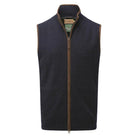 Schoffel Lambswool Aerobloc Gilet - Navy - William Powell