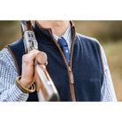 Schoffel Lambswool Aerobloc Gilet - Navy - William Powell