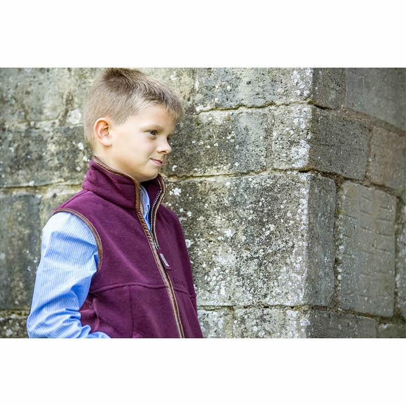Schoffel Little Oakham Boys Fleece Gilet - Fig - William Powell