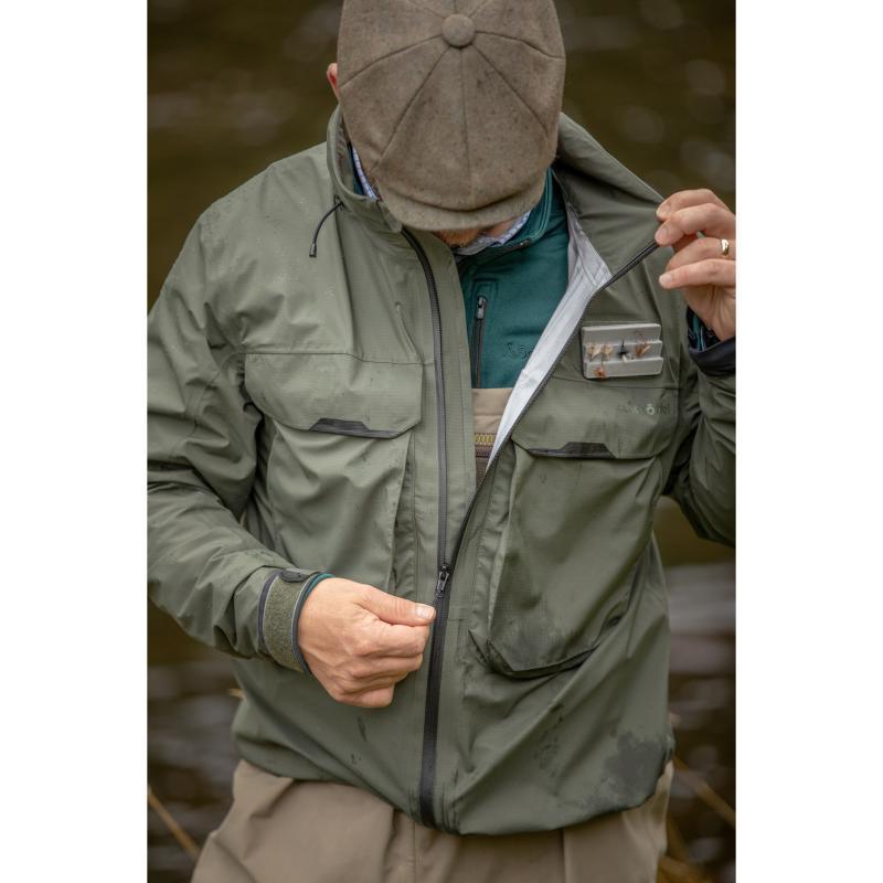 Schoffel Mayfly Fly Fishing Mens Jacket - River Green - William Powell